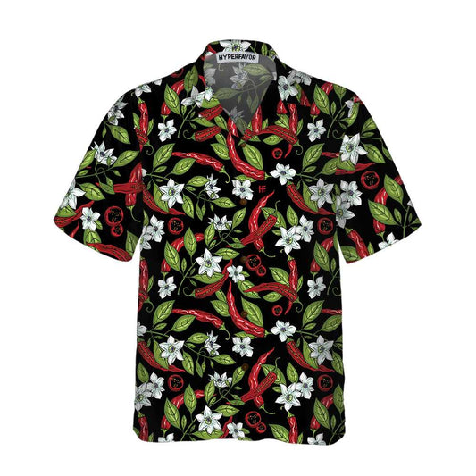 Mexican Jalapeno Chilli Flowers Hawaiian Shirt