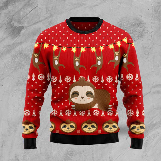 Sloth Lover Ugly Christmas Sweater,  Sloth Lover 3D All Over Printed Sweater